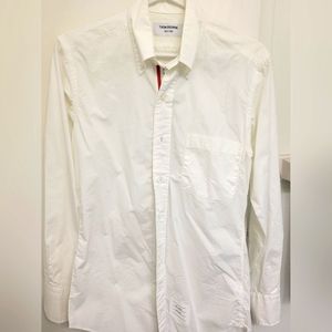 Thom Browne White Button Down Shirt